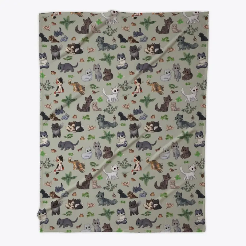 Shadow Cats Blanket